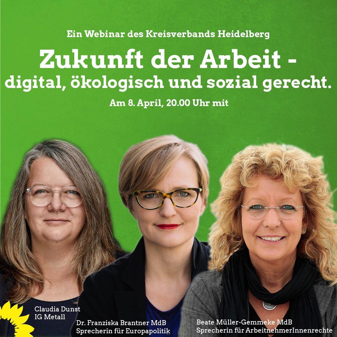 Beate M Ller Gemmeke Webinar Zukunft Der Arbeit Digital