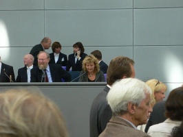 Beate Müller-Gemmeke als Schriftführerin während der Bundesversammlung (2010)