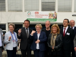 Studiengang „Soziale Arbeit“ an der Außenstelle der Evangelischen Hochschule Ludwigsburg auf dem Hochschulcampus in Reutlingen offiziell von Wissenschaftsministerin Theresia Bauer eröffnet (2018)