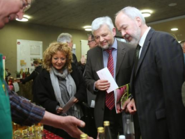 Abschlussfest der Plenum-Akteure mit Ministerialdirektor Wolfgang Reimer vom Ministerium für Ländlichen Raum und Verbraucherschutz und Landrat Reumann (2013)